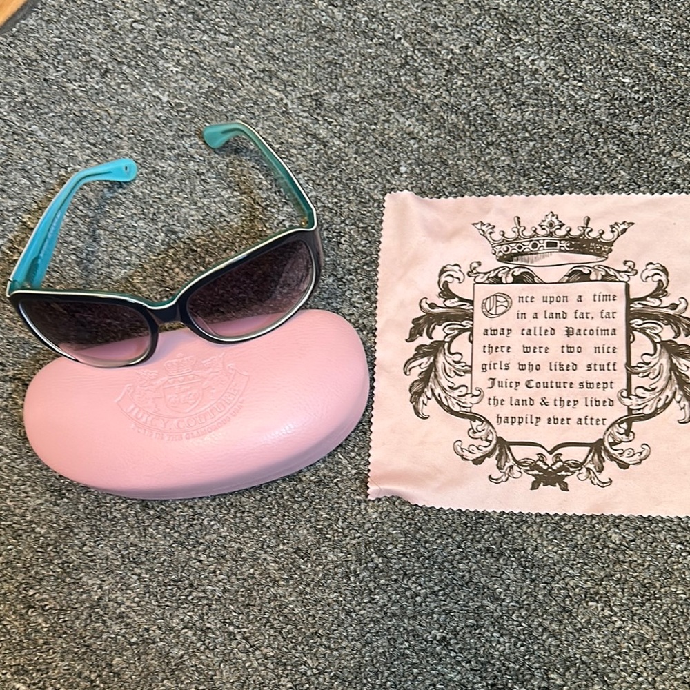 Juicy Couture Black Sunglasses with Pink Case